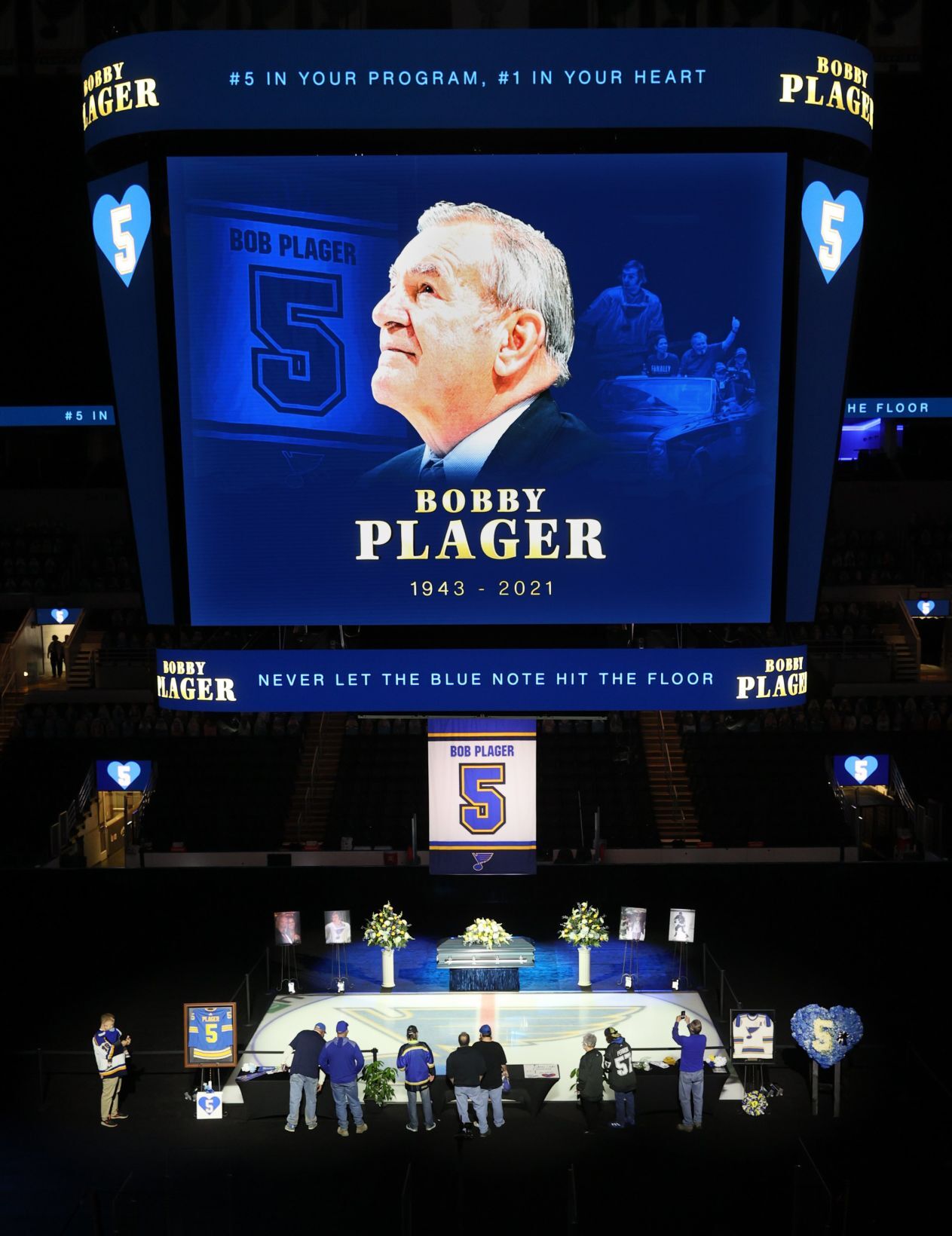 Memorial for Bobby Plager at the Enterprise Center